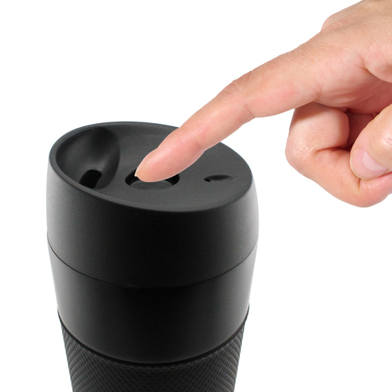 KUBEK TERMICZNY NA HERBATĘ KAWĘ DO SAMOCHODU 450 ml z BLOKADĄ PRÓŻNIOWY SZCZELNY