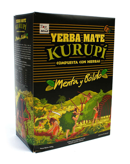 Yerba Mate KURUPI Menta Boldo 500g - mięta pieprzowa, boldo