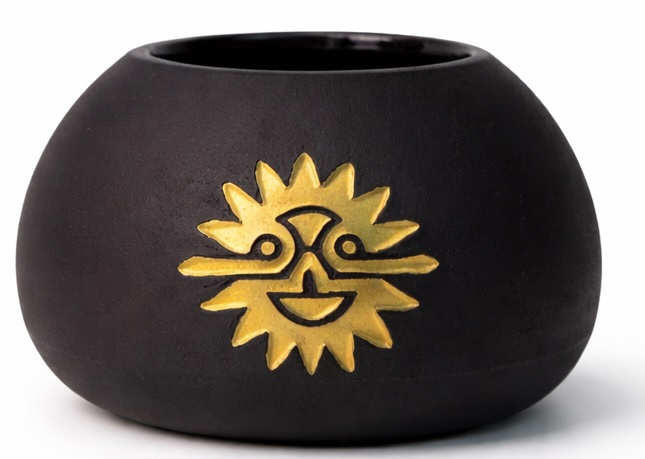 Naczynko do yerba mate "YELLOW" toczone na kole, ceramika handmade 200ml, 0.25 kg