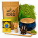 ZESTAW PREZENTOWY 7 SZT DO HERBATY MATCHA ZESTAW DO PARZENIA MATCHY ŁYŻKA + Podstawka czarna GRATIS yerba