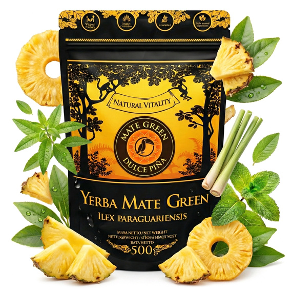 WYPRZEDAŻ - Yerba Mate Green Ananas Terere - 500 g - uszkodzone opakowanie
