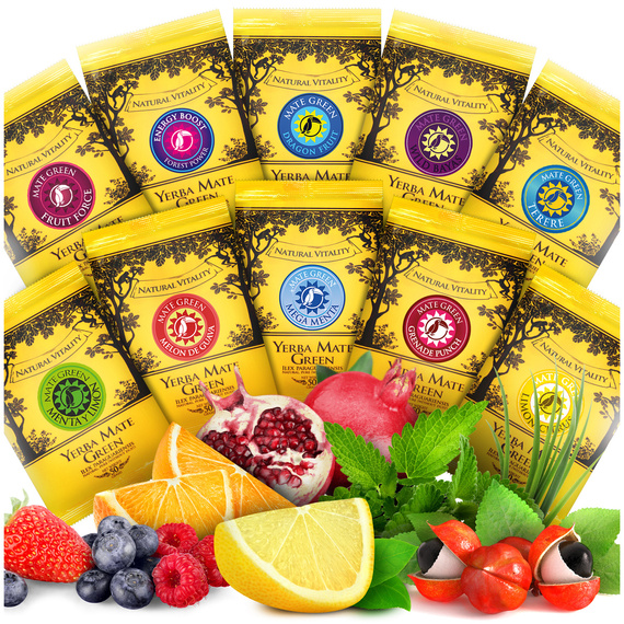 Zestaw z TYKWA yerba mate 10x50g