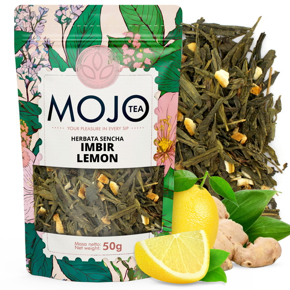 Zestaw Mojo Tea 3x50g: Sencha Imbir Lemon, Dzika Owocowa Radość, Zielone Jabłuszko