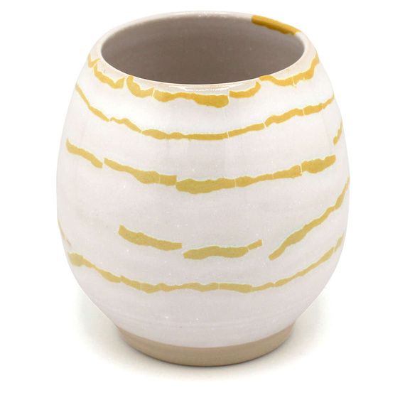 Matero ceramiczne toczone na kole ~350 ml - "Kakadu"