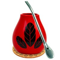Mini STARTER Matero ceramiczne + Bombilla 19cm