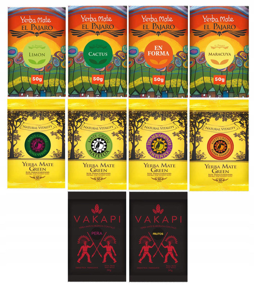Yerba Mate NAJLEPSZE NA START 10x50g TYLKO OWOCOWE