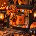 Zestaw Halloween Yerba Mate Yacuy Cuia Dynia Bombilla 22cm Pudełko Prezent