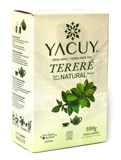 Zestaw Yerba Mate Yacuy Terere Natural, Boldo Menta  + Akcesoria DLA DWOJGA