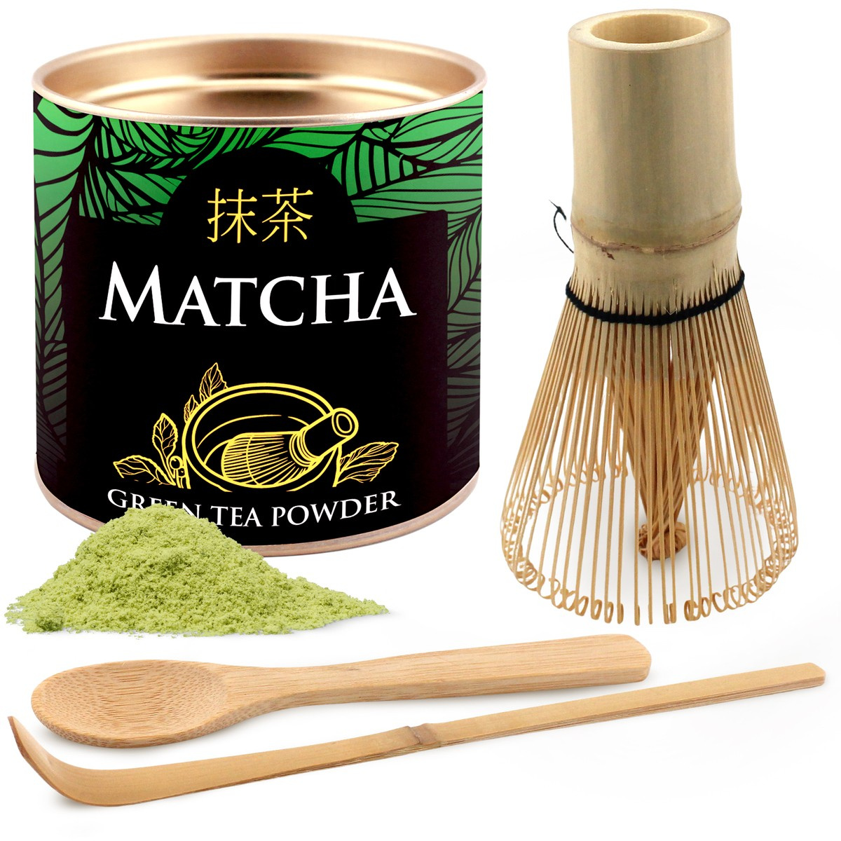 Zestaw Matcha Premium z bambusowymi akcesoriami, 0.27 kg