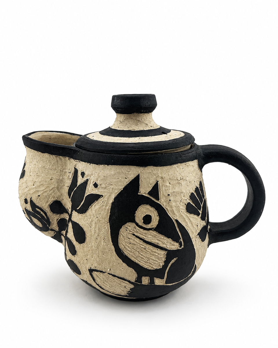 Leśny Ceramiczny Czajniczek z Liskiem 350 ml, 0.2 kg