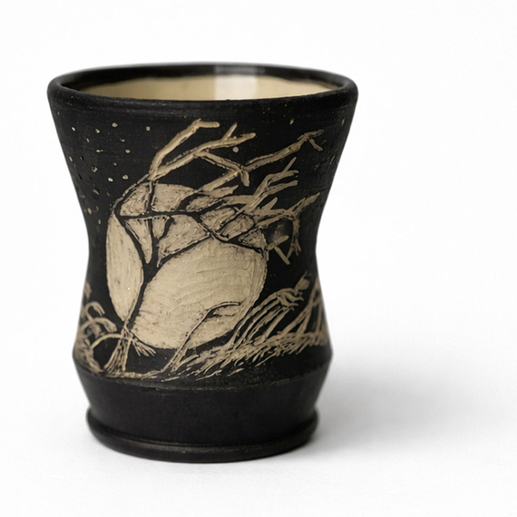 Matero do yerba mate "Wilczy Księżyc" ~ 250 ml