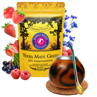 Zesatw Yerba Mate Green Energy Boost- 500 g + Naturalna Tykwa + Bombilla