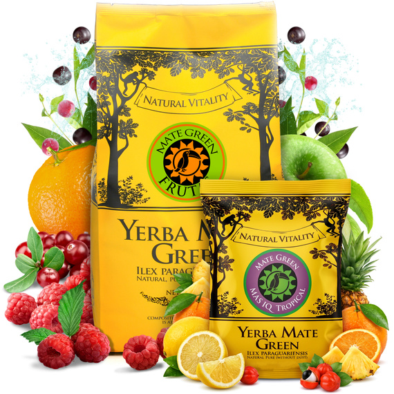 Yerba Mate Green FRUTAS 400g + 50g gratis