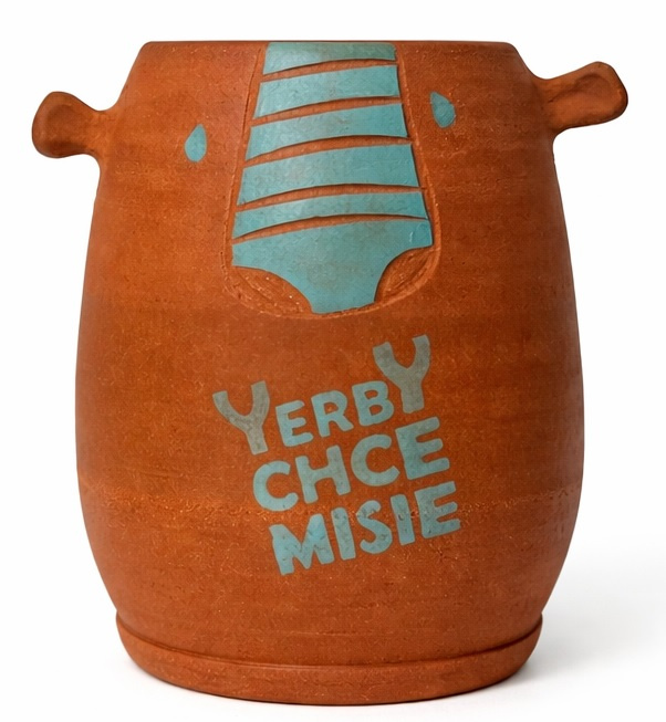 Kamionkowe matero handmade "chceMIŚ" ~200ml (toczone na kole garncarskim), 0.3 kg