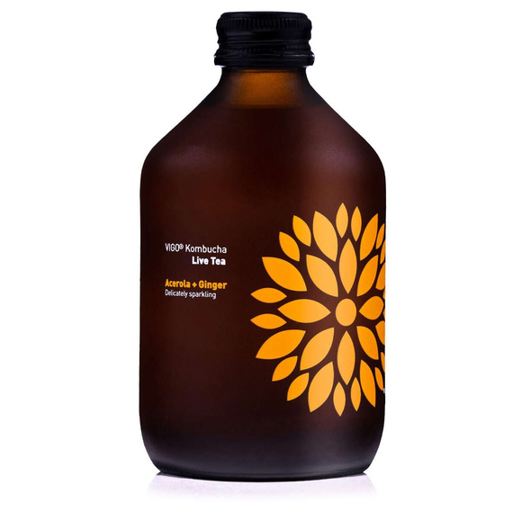 Napój herbaciany Kombucha Vigo Acerola + Imbir 330ml - fermentowana i żywa