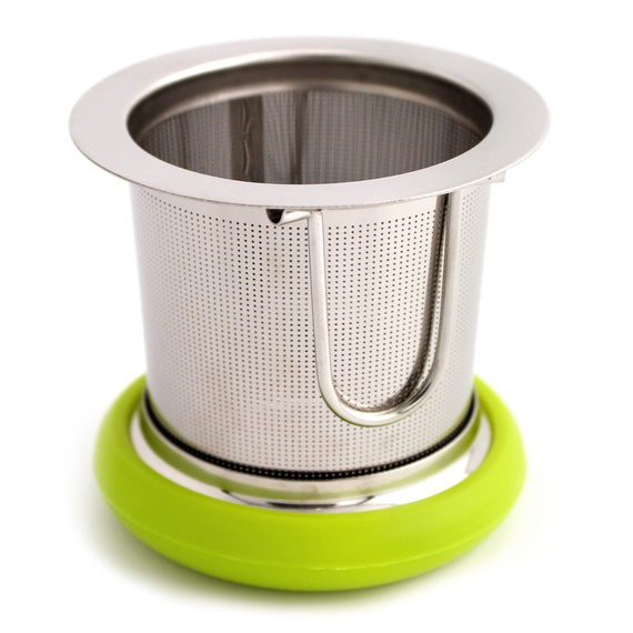 Zaparzacz do herbaty, ziół, yerba mate z rączką i pokrywką