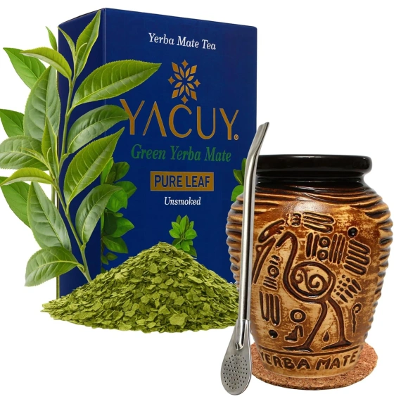 Zestaw Yerba Mate Yacuy Pure Leaf 500g Aztek
