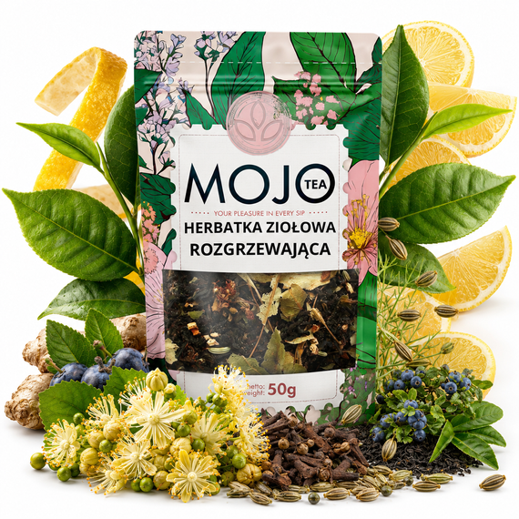Zestaw 6 Herbat Funkcyjnych Mojo + Bombilla Prezent Relaks Zdrowie