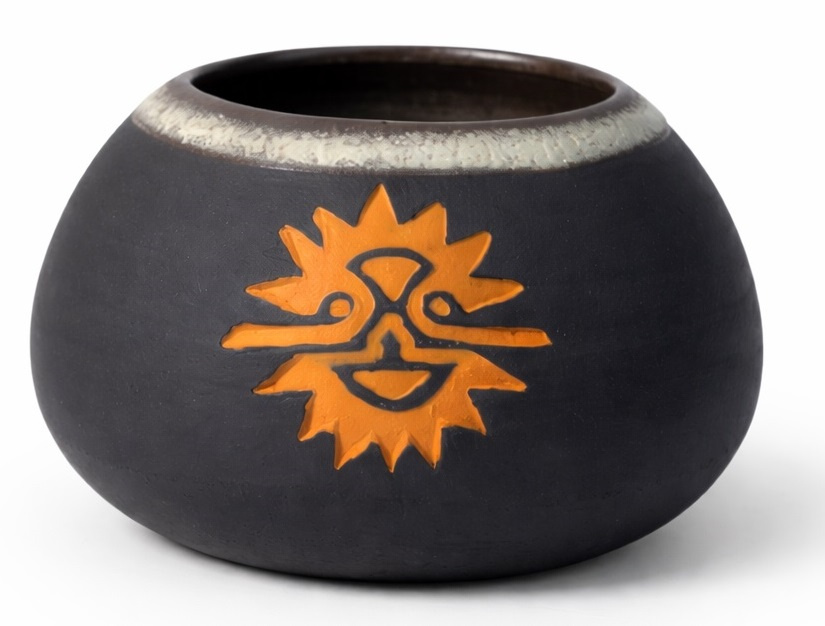 Naczynko do yerba mate "Helios" toczone na kole, ceramika handmade 250ml, 0.25 kg