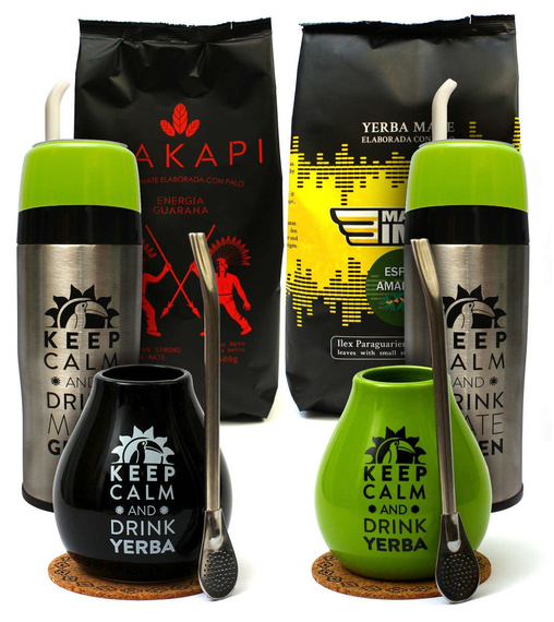 Zestaw Yerba Mate 2x 500g Yerbomos tykwa bombilla