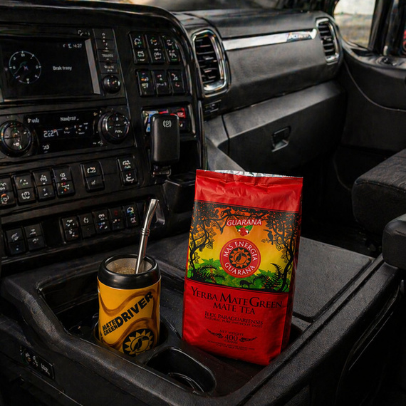 Yerba Mate Green Mas Energia Guarana 400g Matero Drive Bombilla