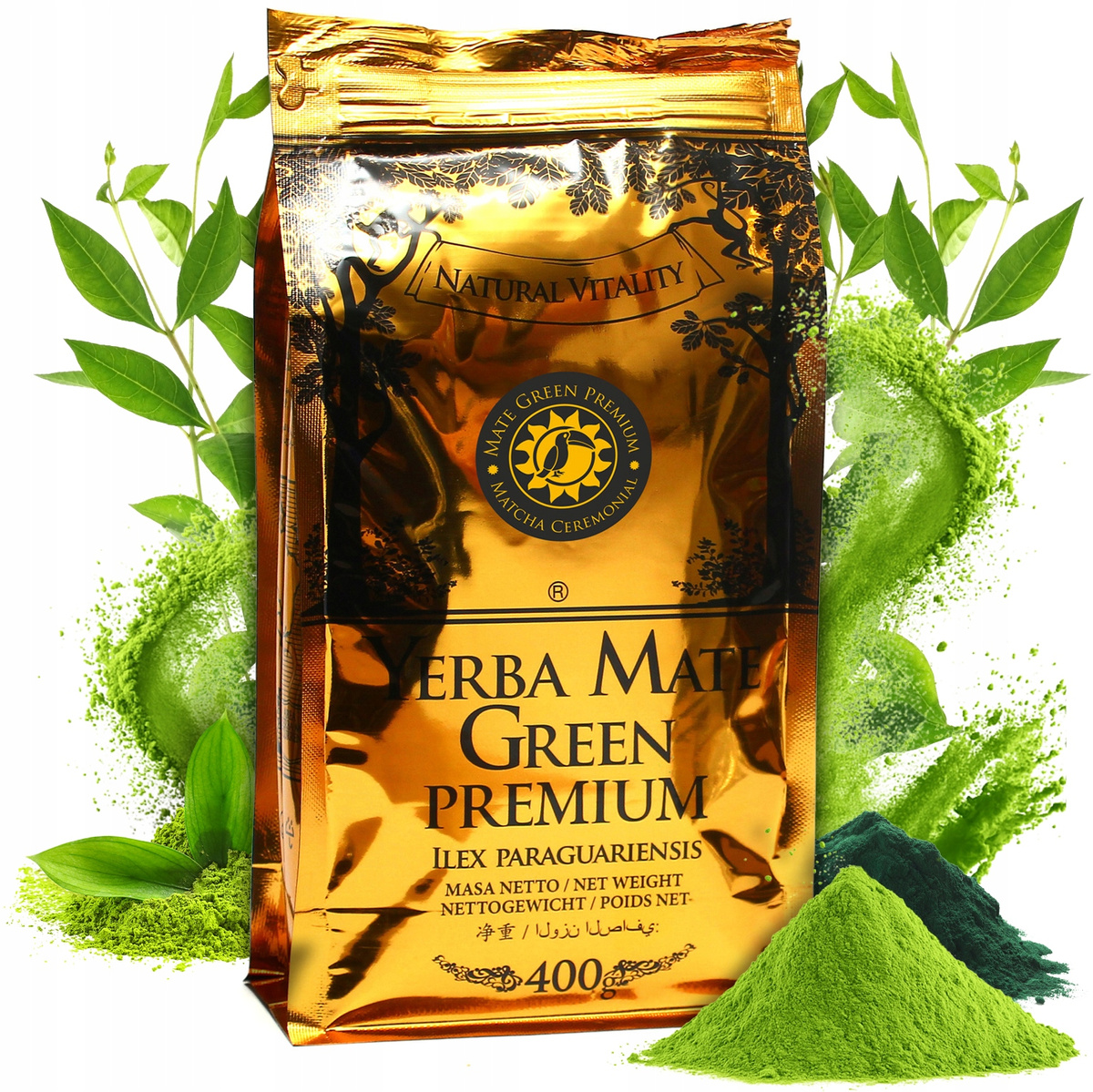 Yerba Mate Green Premium Gold Matcha Ceremonial, 0.05 kg