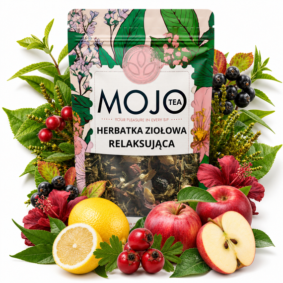 Zestaw 6 Herbat Funkcyjnych Mojo + Bombilla Prezent Relaks Zdrowie