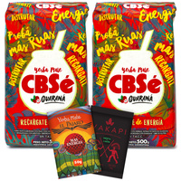 Yerba Mate 1KG CBSe ENERGIA GUARANA 2x 500g MOCNA + GRATIS