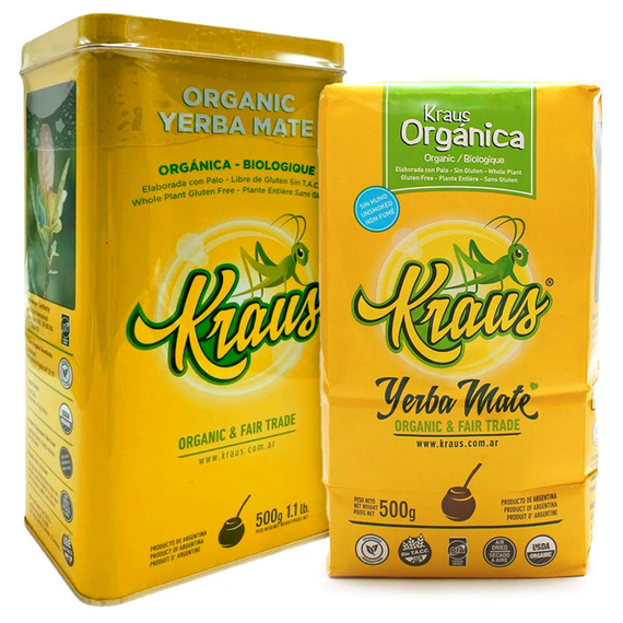 Yerba Mate Kraus 500g w puszce - Yerbera