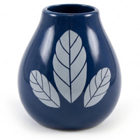 Matero Ceramiczne naczynie do yerba mate Luka Hoja Dark Blue