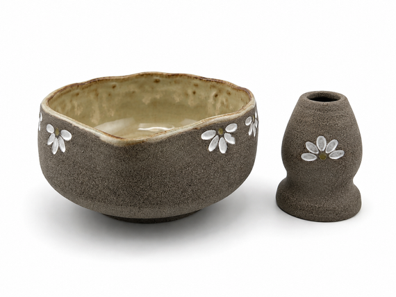 Ceramiczny Zestaw Matcha Tea Set Handmade w pudełku na prezent