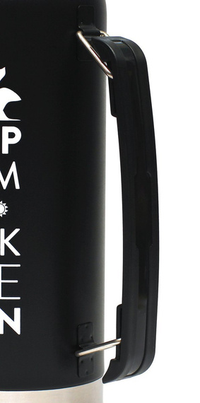 Duży Termos LARGOINOX Black Logo Inox 1,3l system nalewania