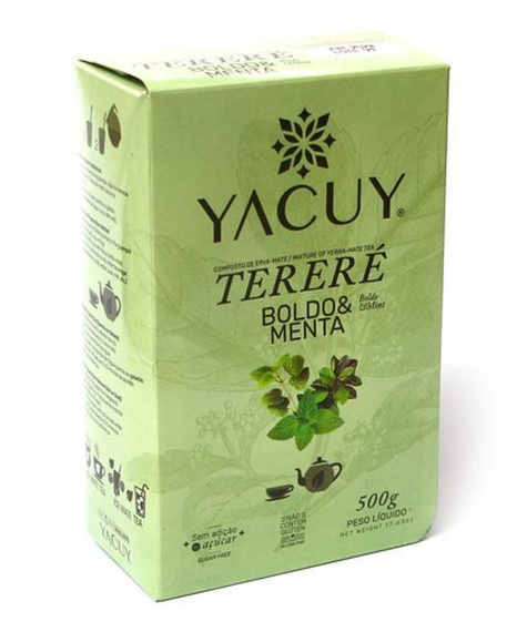 Yerba Mate Yacuy Terere Boldo Menta 500 g