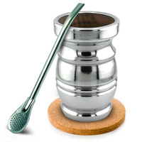 Zestaw Yerba Mate Matero Palo Santo 230 ml + Drewniana Bombilla 18 cm