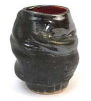 Matero ceramiczne toczone na kole "Pogniecione" ok. 250 ml