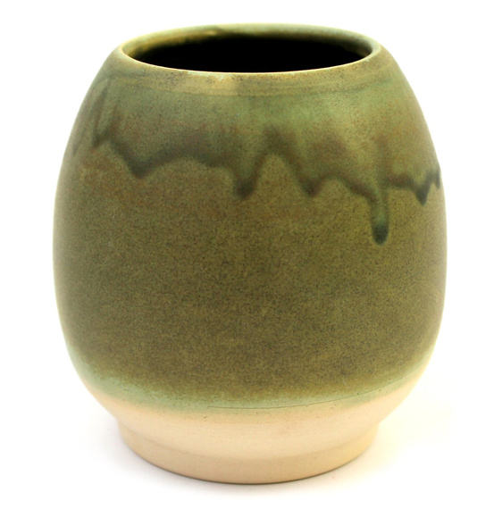  Matero ceramiczne toczone na kole "Oliwka" ok. 300 ml