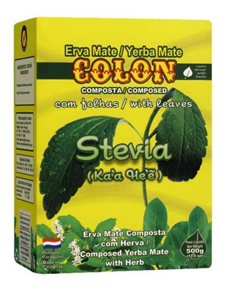  WYPRZEDAŻ Yerba Mate Colon Stevia 500g - bliski termin przydatności do spożycia (koniec lipca) i/lub uszkodzone opakowanie