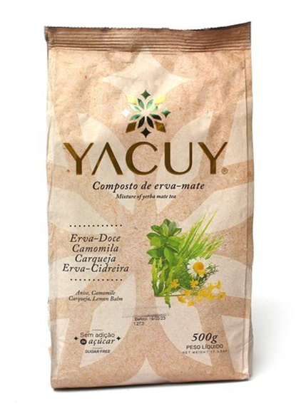  Yerba Mate Yacuy Erva Doce Camomila Chimarrao 500 g