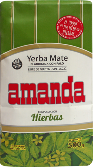 Amanda Con Hierbas 500g - Ziołowa Yerba mate, naturalne i zdrowe
