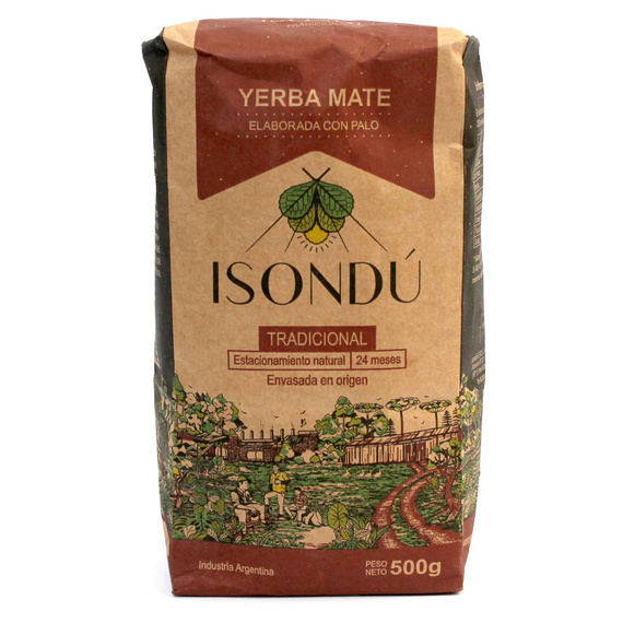 Argentyńska Yerba Mate Isondu Tradicional 500g kraftowa elaborada