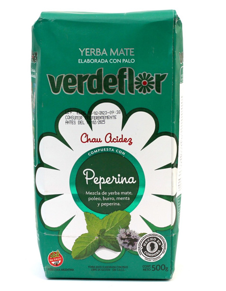 Argentyńska Yerba Mate Verdeflor Peperina 500g Mięta i Poleo