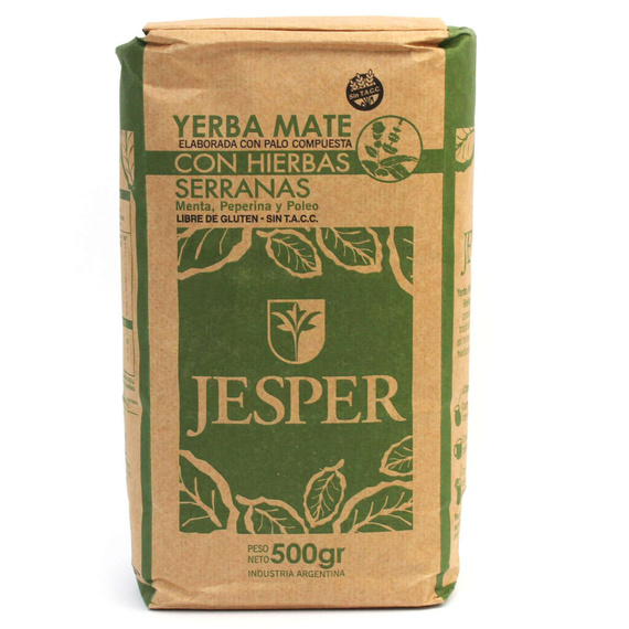 Argentyńska kraftowa Yerba Mate Jesper con Hierbas Serranas 500g