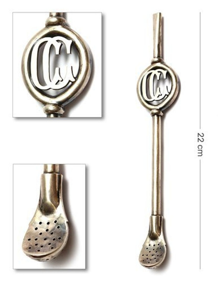 Bombilla Srebrna CC próba 900 długość 22 cm