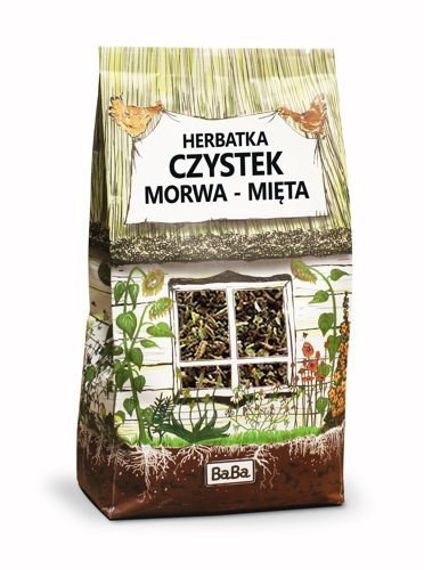 CZYSTEK MORWA MIĘTA Herbatka bez sztucznych dodatków