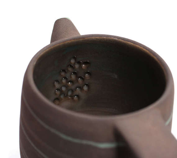 Ceramiczny czajniczek do parzenia yerba mate, herbaty i ziół, pojemność około 420 ml