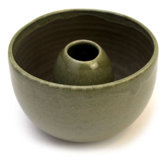 Ceramiczny zestaw do przygotowania herbaty Matcha - Miseczka i Podstawka pod Chasen