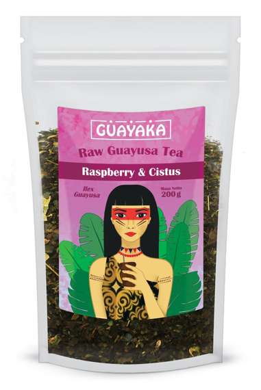 Guayaka Guayusa Malinowa z Moringą i Czystkiem Raspberry & Cistus  200 g