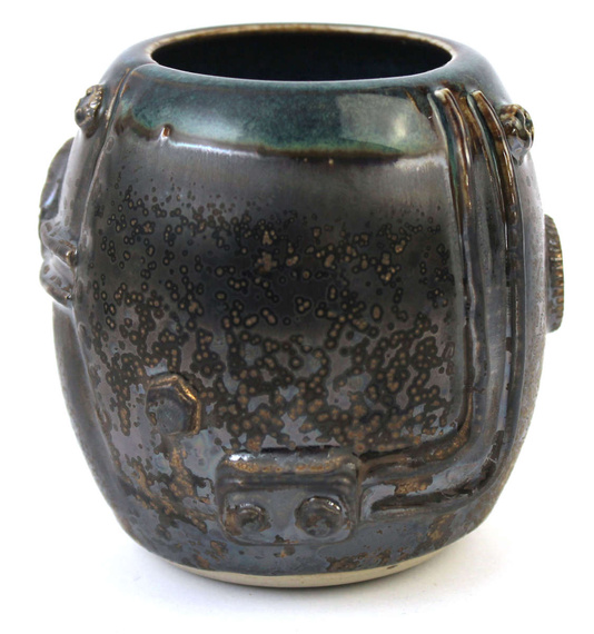 Kamionkowe matero Steampunk ~330 ml (toczone na kole garncarskim)	