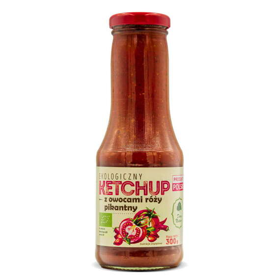 Ketchup z Owocami Róży Pikantny 100% naturalny 300g - Dary Natury