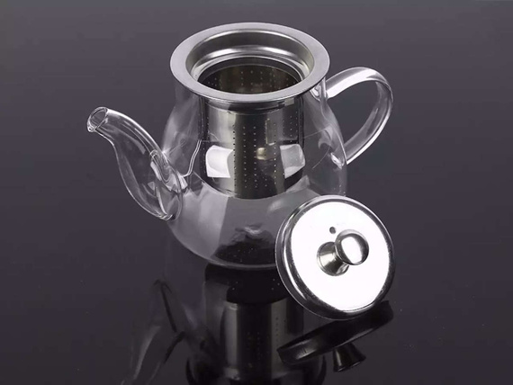 Komplet Dzbanek z zaparzaczem i 6 szklanek - do herbaty ziół yerba mate